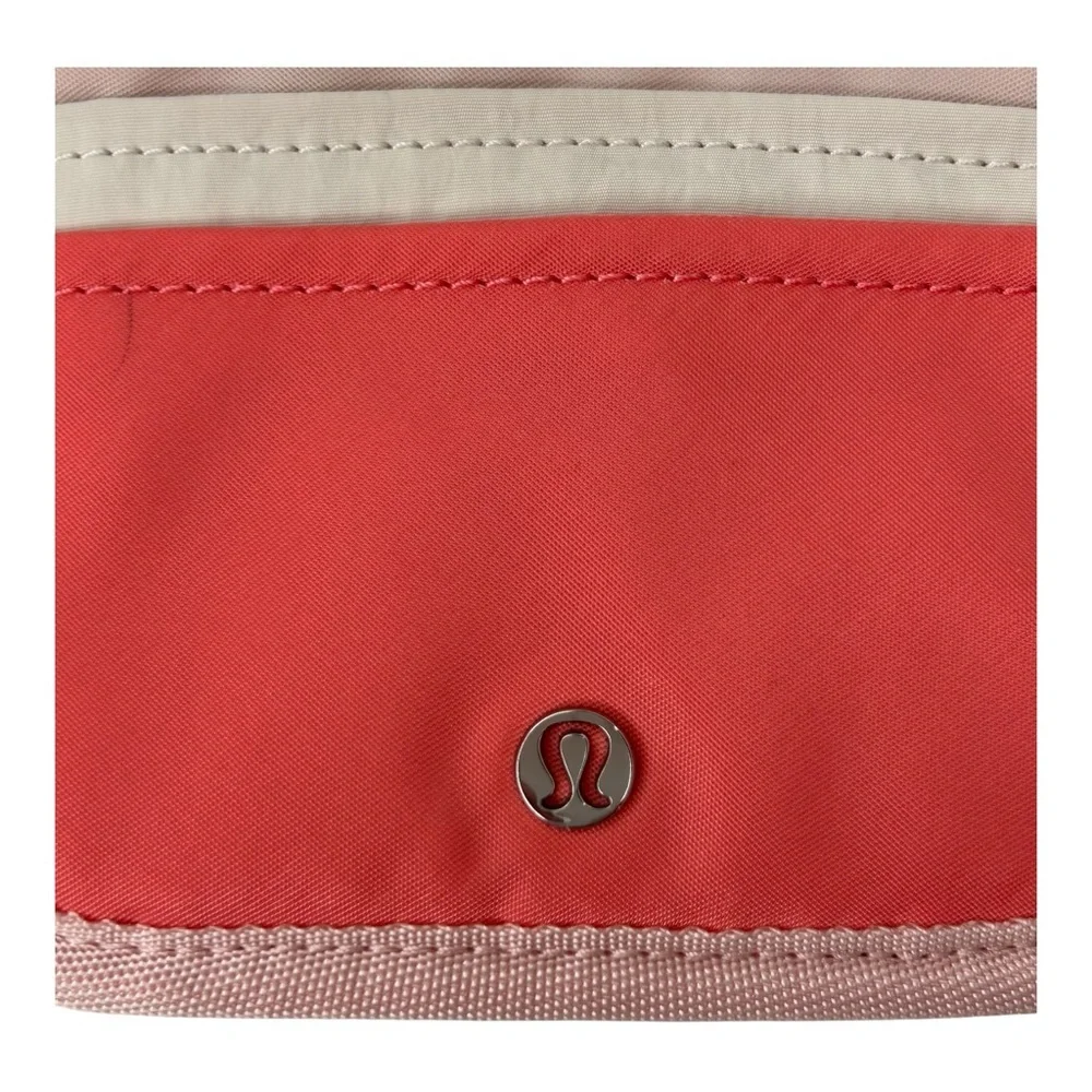 LULULEMON ATHLETICA Card holder Zipper coin Multicolor Logo Minimalist wallet